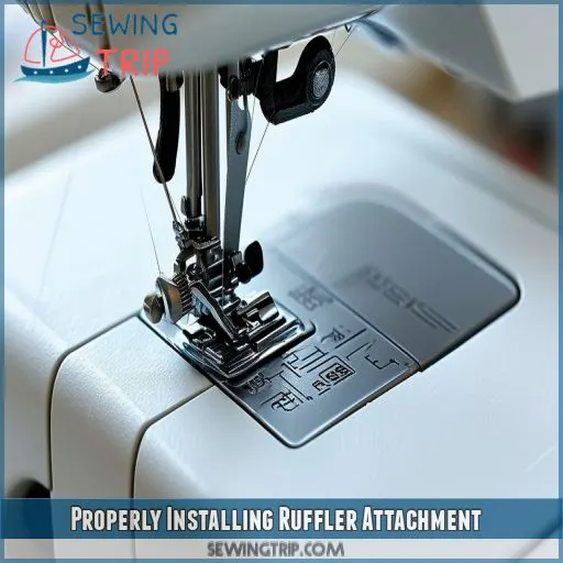 Properly Installing Ruffler Attachment