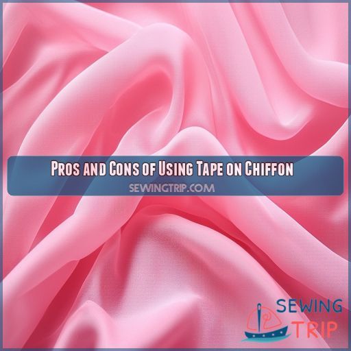 Pros and Cons of Using Tape on Chiffon