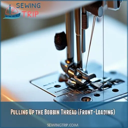 Pulling Up the Bobbin Thread (Front-Loading)