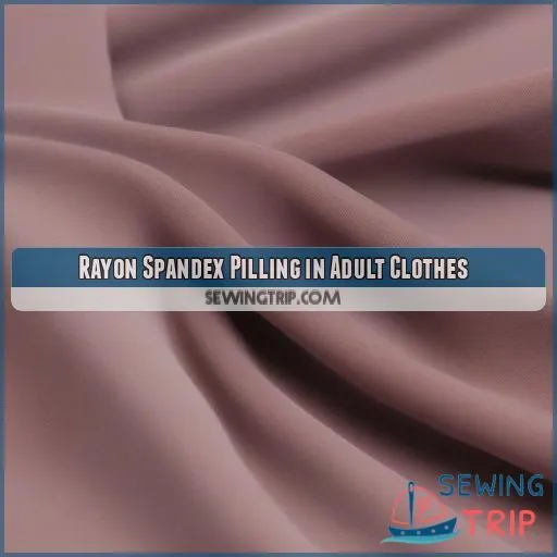 Rayon Spandex Pilling in Adult Clothes