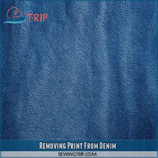 Removing Print From Denim