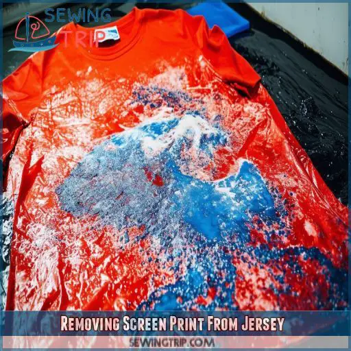 Removing Screen Print From Jersey