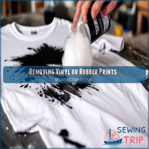 Removing Vinyl or Rubber Prints