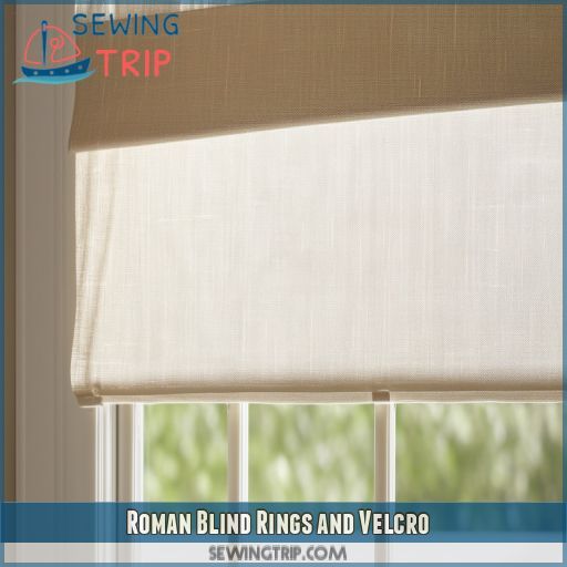 Roman Blind Rings and Velcro