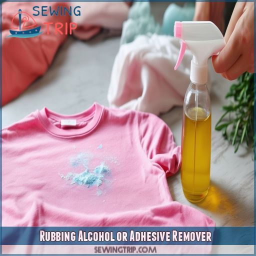 Rubbing Alcohol or Adhesive Remover