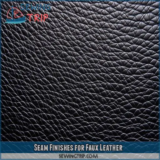 Seam Finishes for Faux Leather