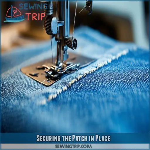 Securing the Patch in Place Securing the Patch in Place