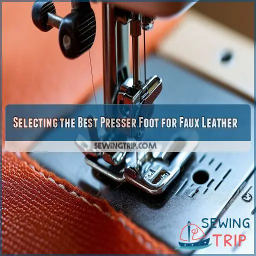 Selecting the Best Presser Foot for Faux Leather
