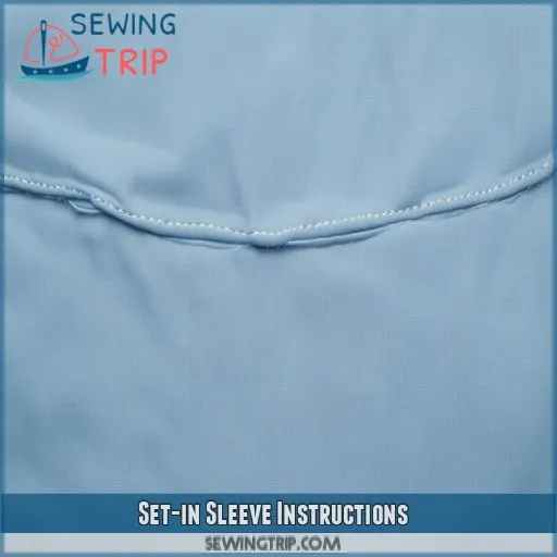 Set-in Sleeve Instructions