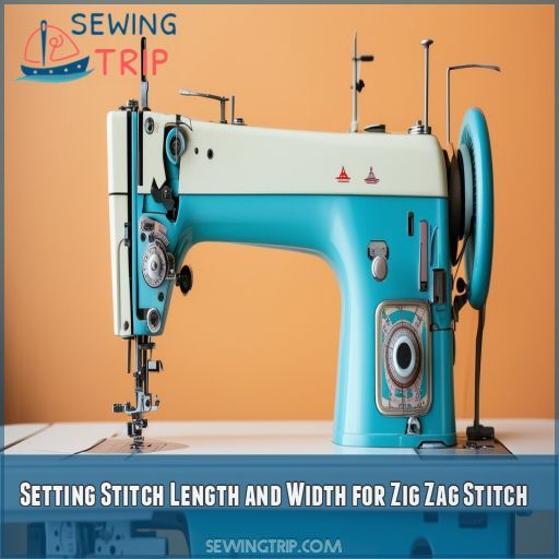 Setting Stitch Length and Width for Zig Zag Stitch