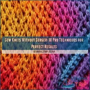 sew knits without serger