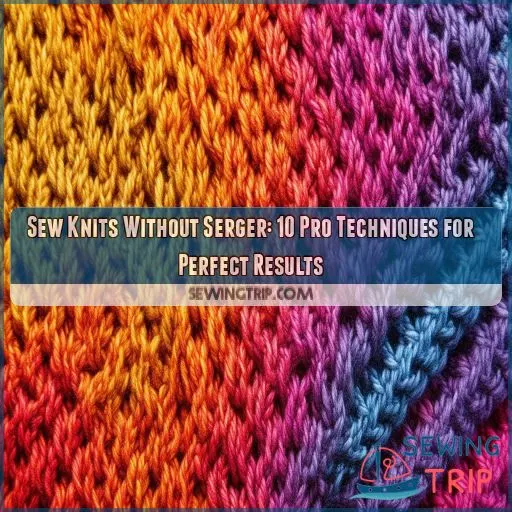 sew knits without serger