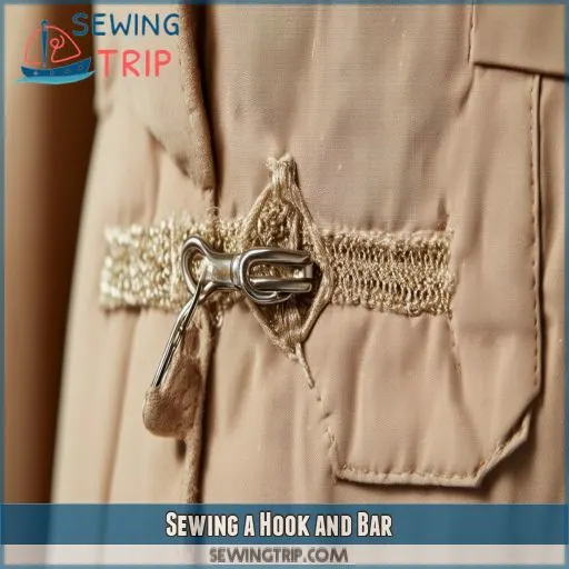 Sewing a Hook and Bar