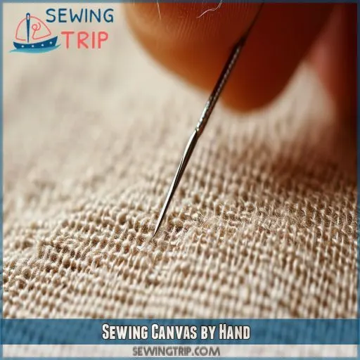 Sewing Canvas by Hand