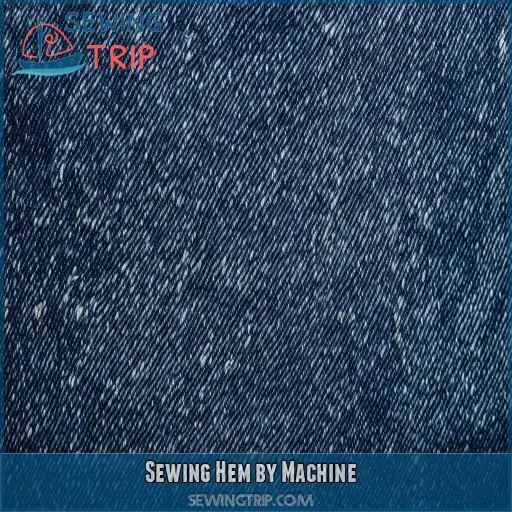 Sewing Hem by Machine Sewing Hem by Machine