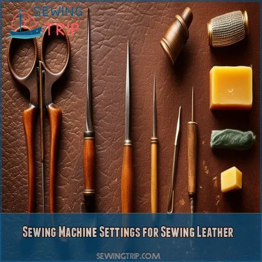 Sewing Machine Settings for Sewing Leather