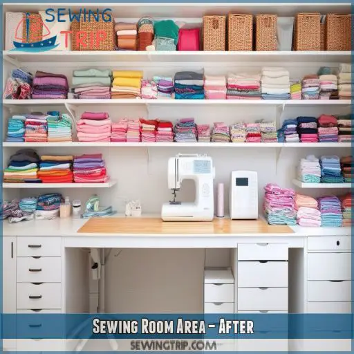 Sewing Room Area – After