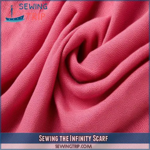 Sewing the Infinity Scarf