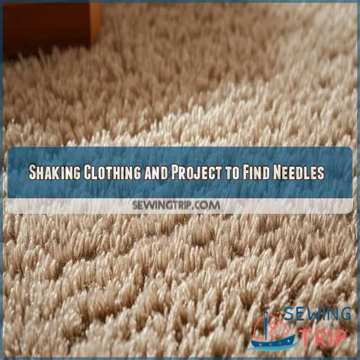 Shaking Clothing and Project to Find Needles