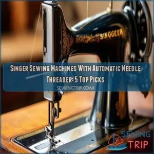 Singer sewing machine with automatic needle threader