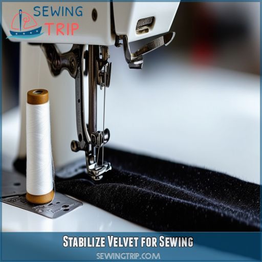 Stabilize Velvet for Sewing