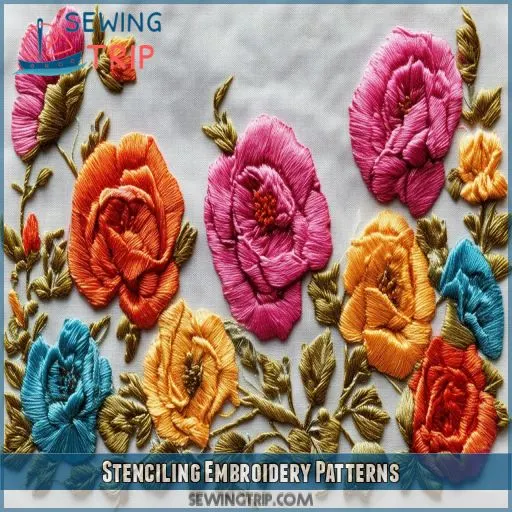 Stenciling Embroidery Patterns