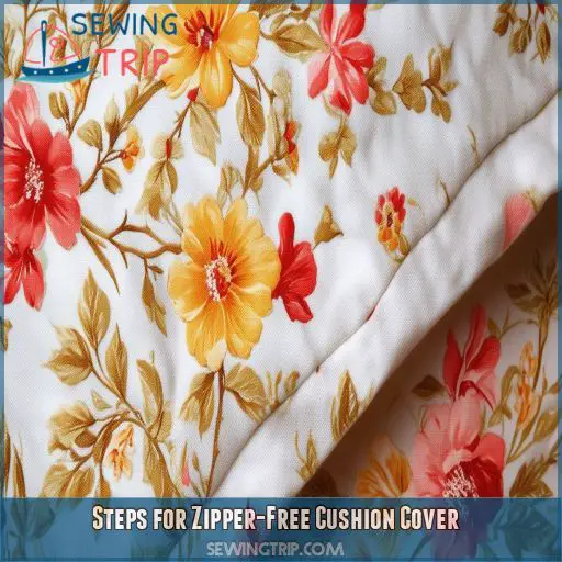 Steps for Zipper-Free Cushion Cover