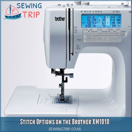Stitch Options on the Brother XM1010