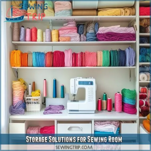 Storage Solutions for Sewing Room