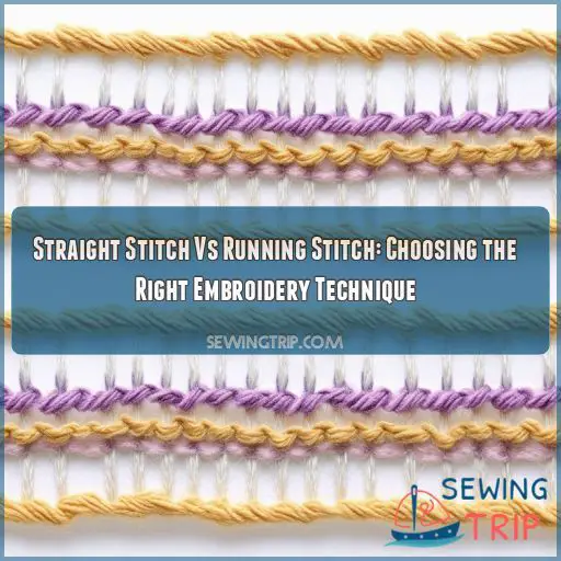 straight stitch vs running stitch