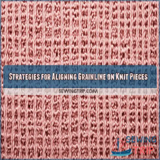 Strategies for Aligning Grainline on Knit Pieces