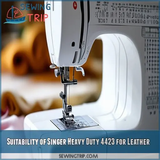 Suitability of Singer Heavy Duty 4423 for Leather