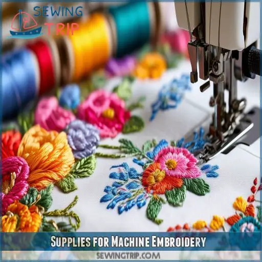 Supplies for Machine Embroidery