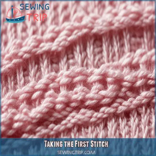 Taking the First Stitch