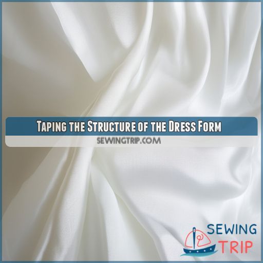Taping the Structure of the Dress Form