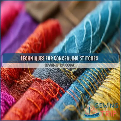 Techniques for Concealing Stitches Techniques for Concealing Stitches