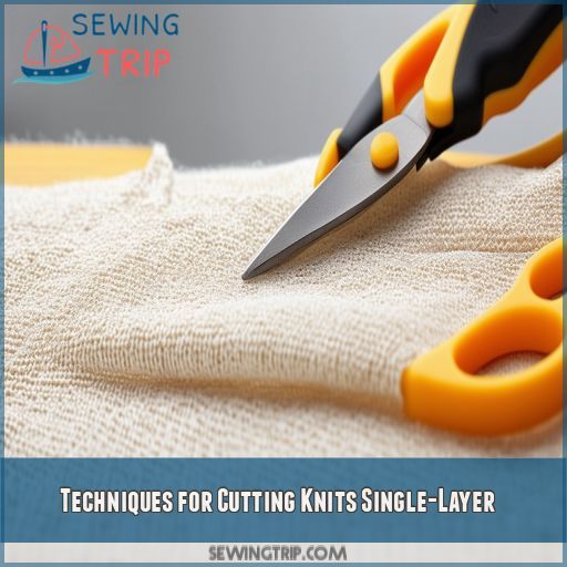 Techniques for Cutting Knits Single-Layer