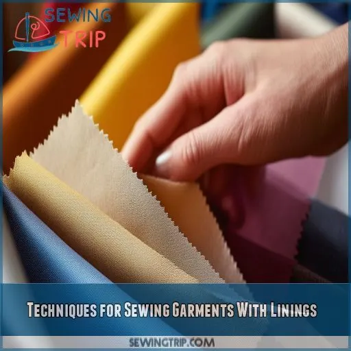 Techniques for Sewing Garments With Linings