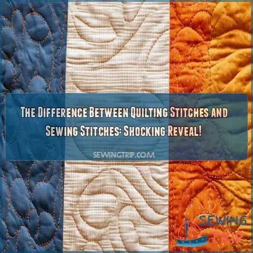 the difference between quilting stitches and sewing stitches