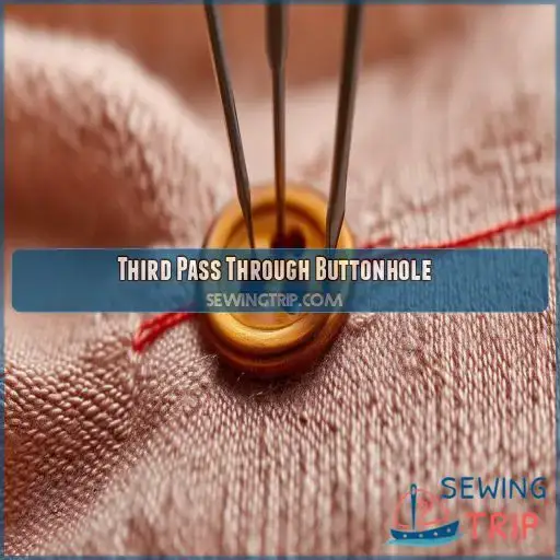 Third Pass Through Buttonhole