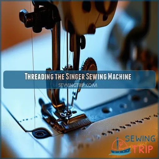 Threading the Singer Sewing Machine