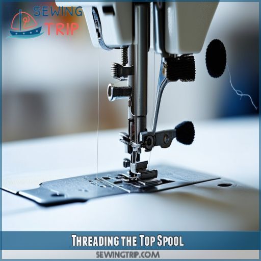Threading the Top Spool Threading the Top Spool