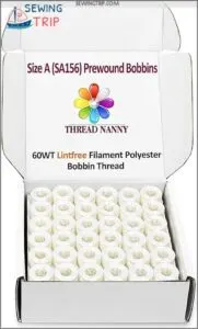 ThreadNanny 144pcs White Prewound Bobbin