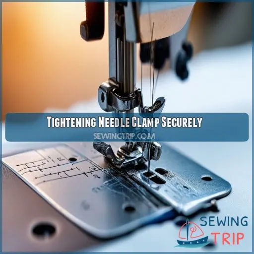 Tightening Needle Clamp Securely