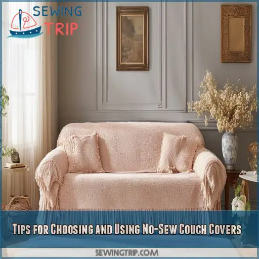 Tips for Choosing and Using No-Sew Couch Covers