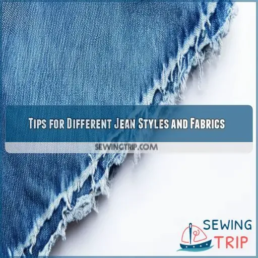 Tips for Different Jean Styles and Fabrics