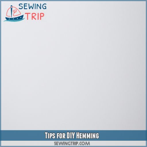 Tips for DIY Hemming