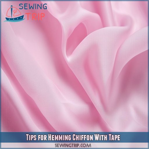Tips for Hemming Chiffon With Tape