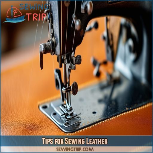 Tips for Sewing Leather