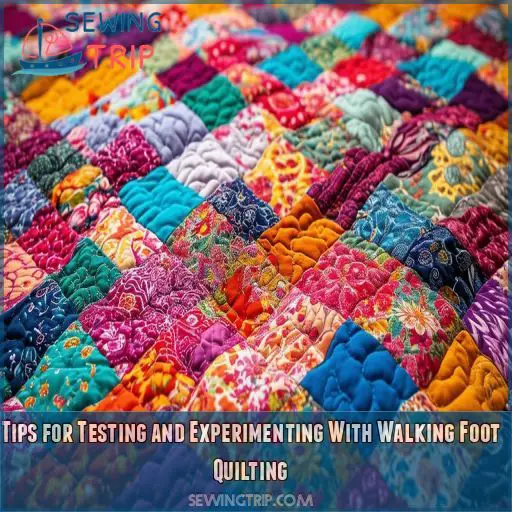 Tips for Testing and Experimenting With Walking Foot Quilting